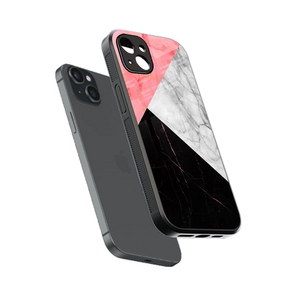 Luxe Trio sleek iphone 15 plus cover with tempered glass back and TPU edges