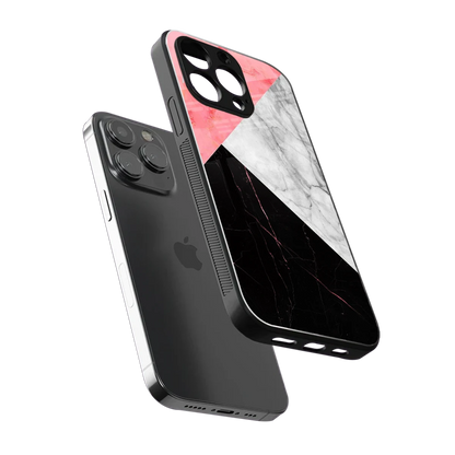 Luxe Trio sleek iphone 15 pro max cover with tempered glass back and TPU edges