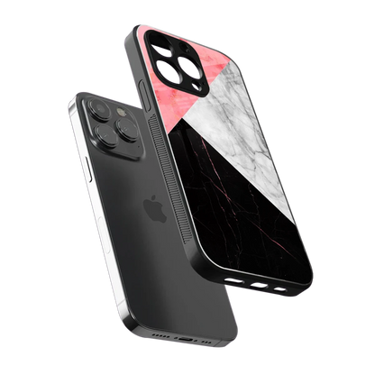 Luxe Trio sleek iphone 15 pro cover with tempered glass back and TPU edges