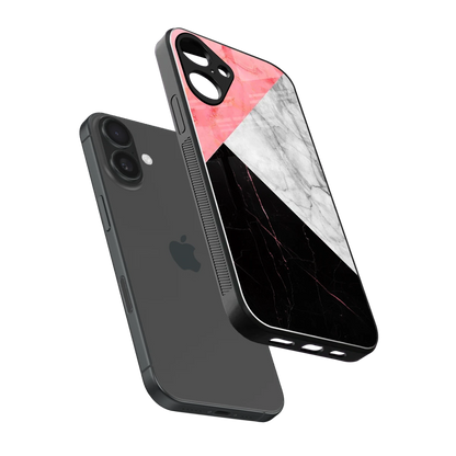 Luxe Trio sleek iphone 16 plus cover with tempered glass back and TPU edges