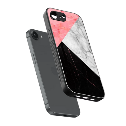 Luxe Trio sleek iphone 16e cover with tempered glass back and TPU edges