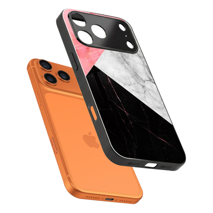 Luxe Trio sleek iphone 17 pro cover with tempered glass back and TPU edges