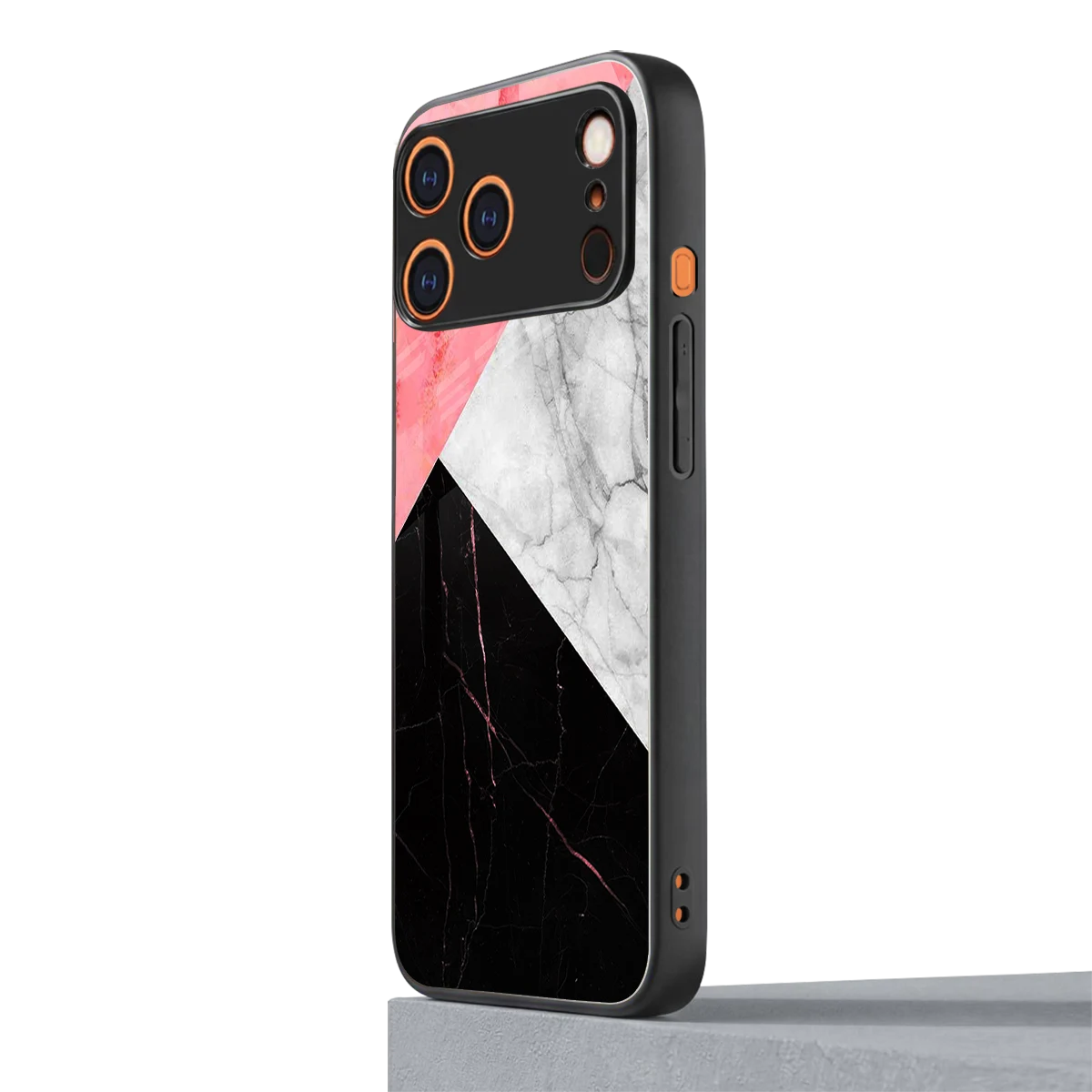 Luxe Trio iphone 17 pro mobile cover | shockproof glass phone case