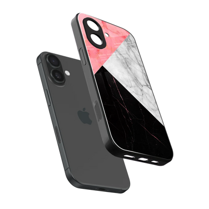 Luxe Trio sleek iphone 17 cover with tempered glass back and TPU edges