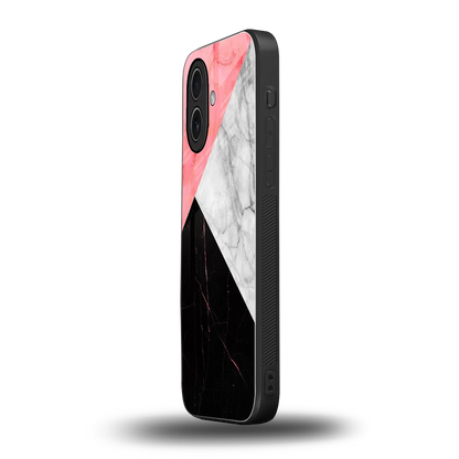 Luxe Trio iphone 17 mobile cover | shockproof glass phone case