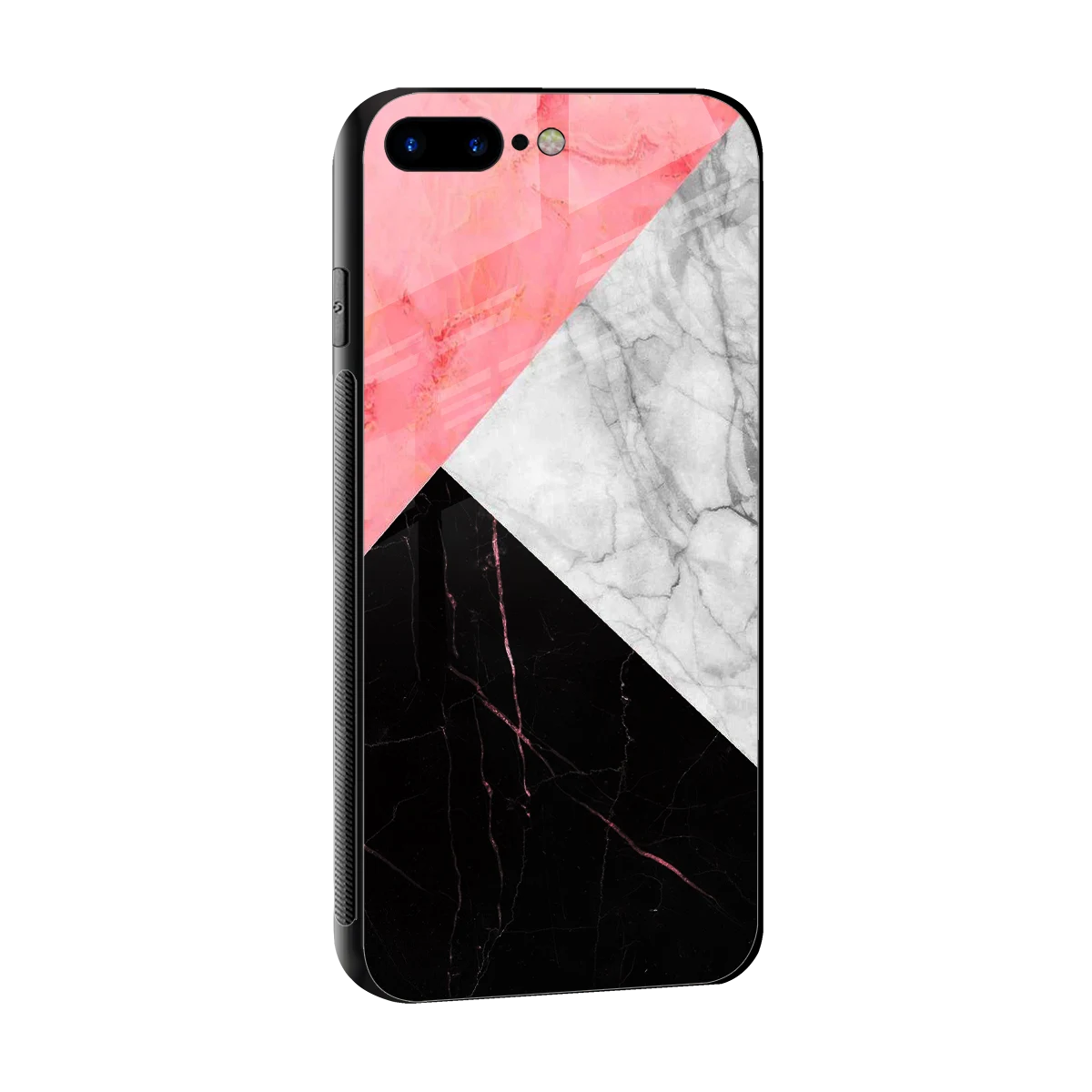 Luxe Trio sleek iphone 8 plus cover with tempered glass back and TPU edges