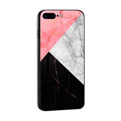 Luxe Trio sleek iphone 8 plus cover with tempered glass back and TPU edges