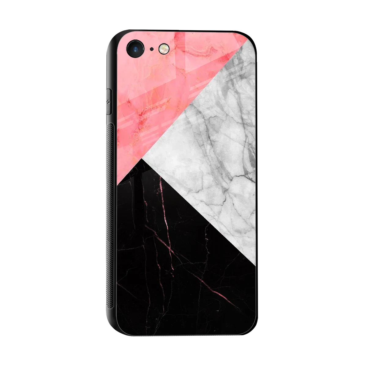Luxe Trio sleek iphone 7 cover with tempered glass back and TPU edges