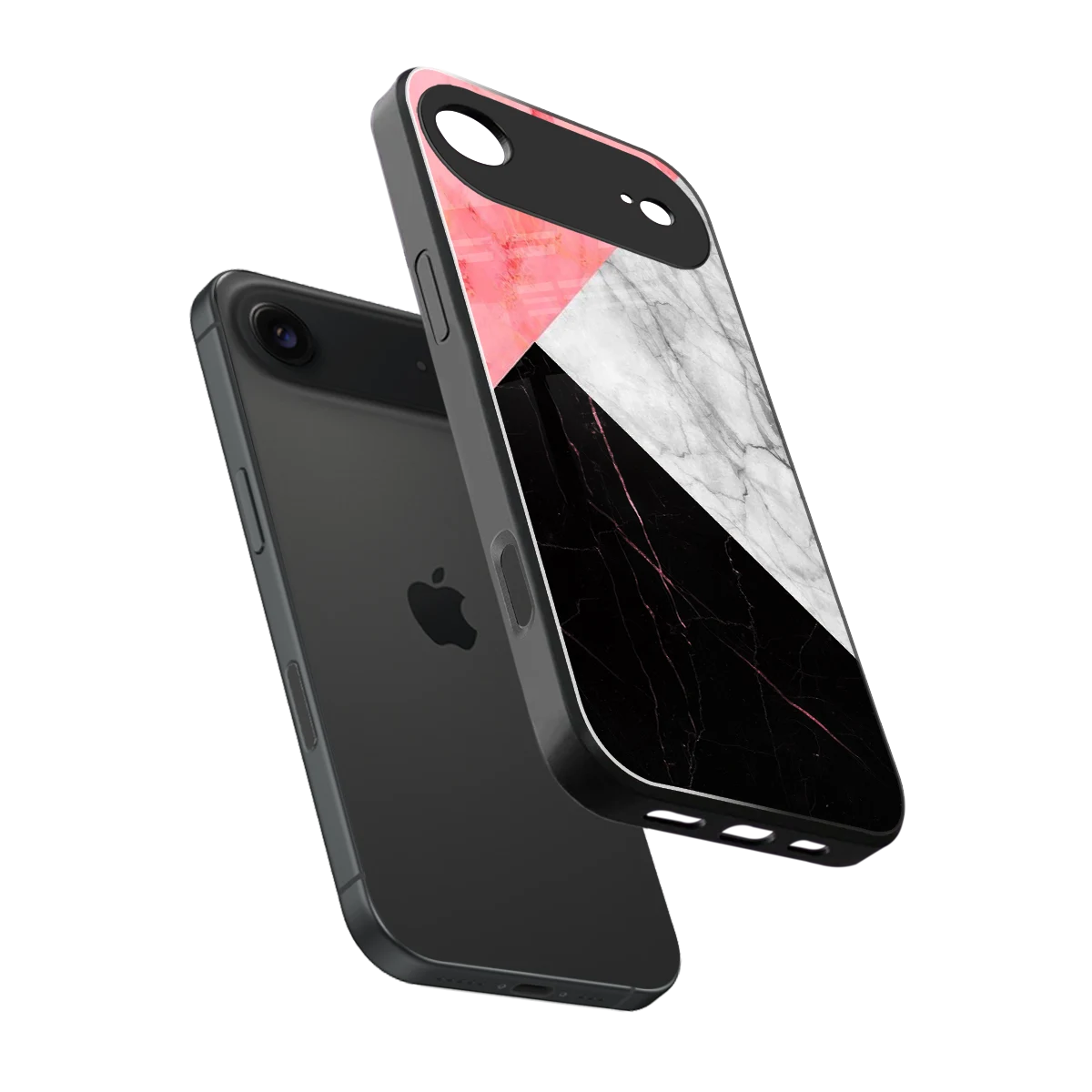 Luxe Trio sleek iphone air cover with tempered glass back and TPU edges