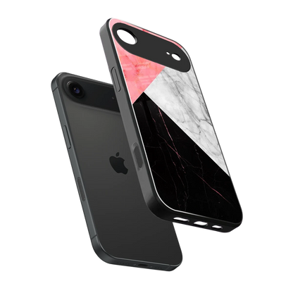 Luxe Trio sleek iphone air cover with tempered glass back and TPU edges