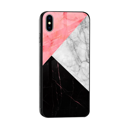 Luxe Trio sleek iphone xs max cover with tempered glass back and TPU edges
