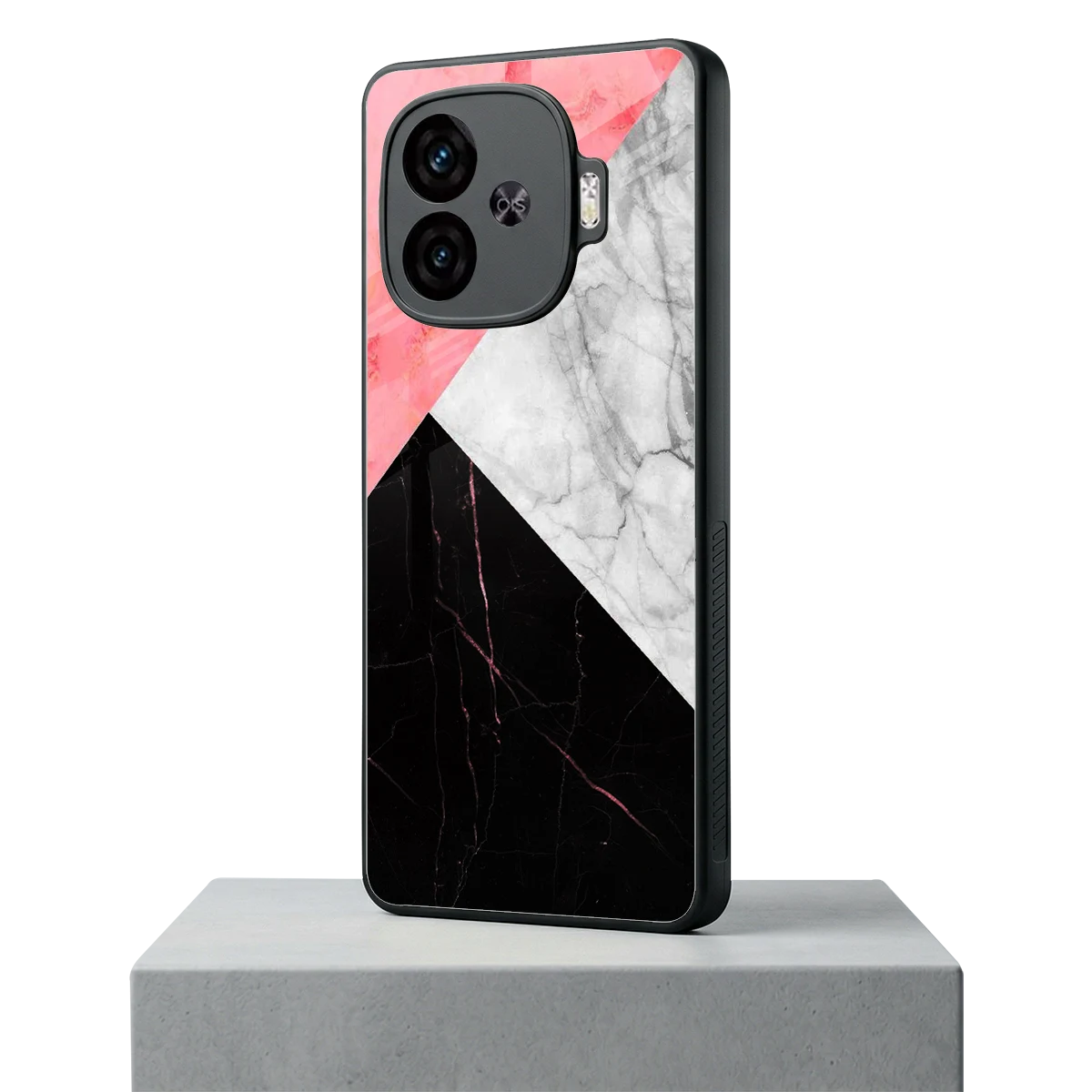 Luxe Trio iqoo neo 10r 5g mobile cover | shockproof glass phone case