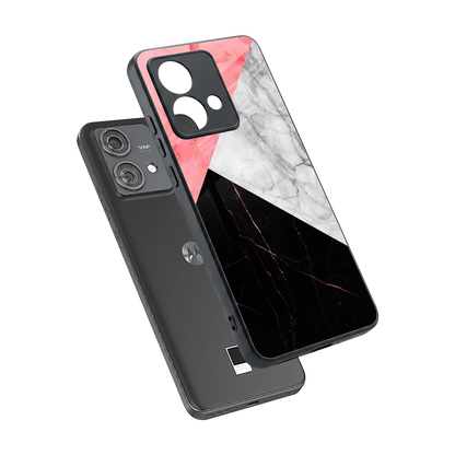 Luxe Trio sleek motorola edge 40 neo 5g cover with tempered glass back and TPU edges