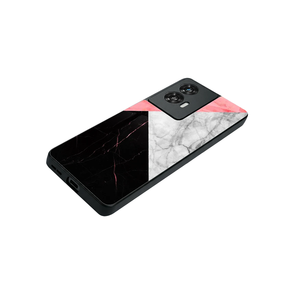 Luxe Trio stylish phone case for motorola edge 50 fusion | glossy glass and slim fit