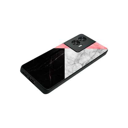 Luxe Trio stylish phone case for motorola edge 50 fusion | glossy glass and slim fit