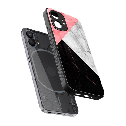 Luxe Trio sleek nothing phone 1 cover with tempered glass back and TPU edges