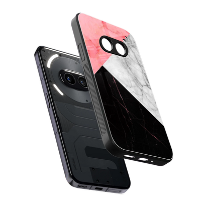 Luxe Trio sleek nothing phone 2a cover with tempered glass back and TPU edges