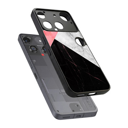 Luxe Trio sleek nothing phone 3 cover with tempered glass back and TPU edges