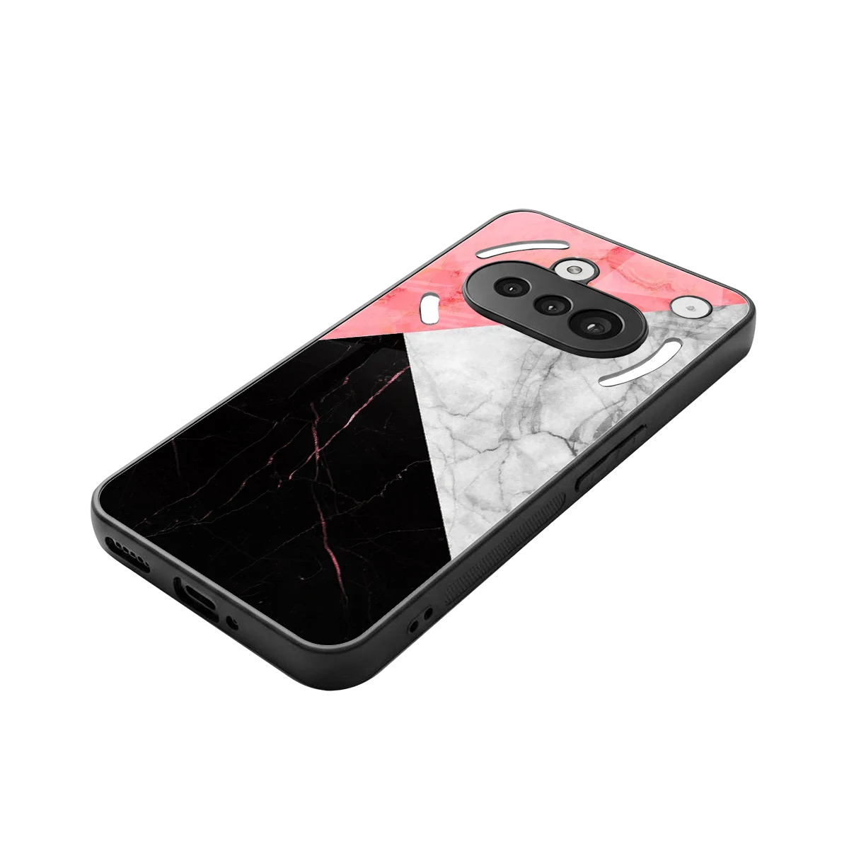 Luxe Trio stylish phone case for nothing phone 3a | glossy glass and slim fit