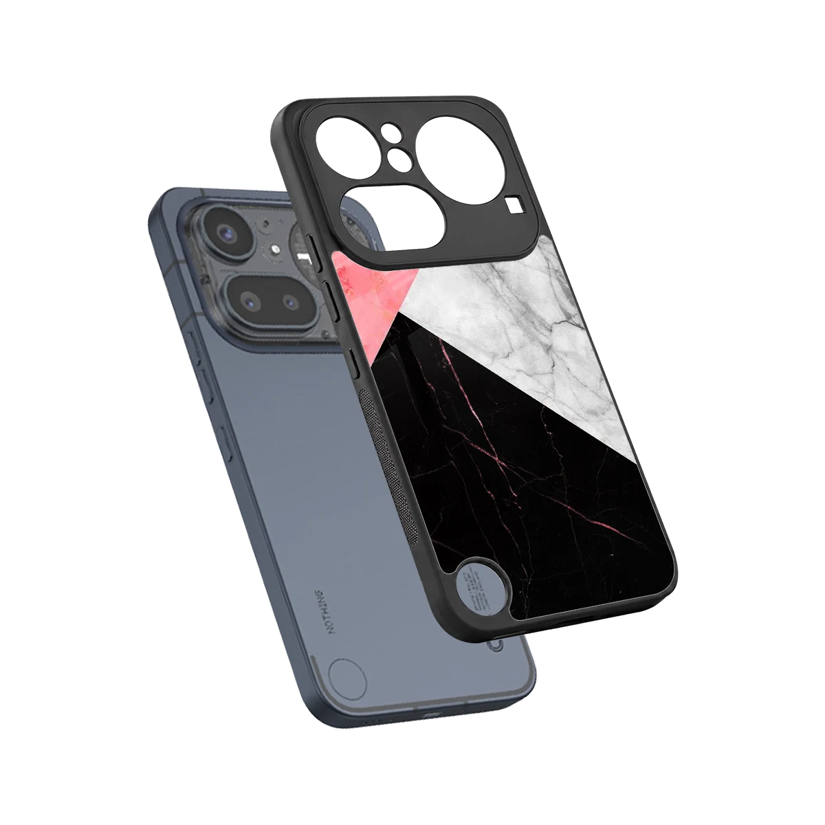 Luxe Trio sleek nothing phone 4a pro cover with tempered glass back and TPU edges