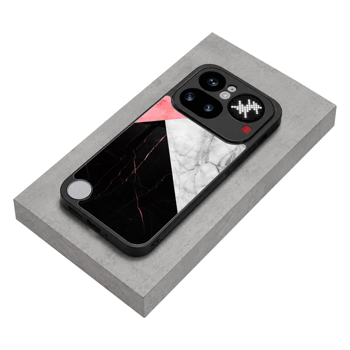 Luxe Trio stylish phone case for nothing phone 4a pro | glossy glass and slim fit
