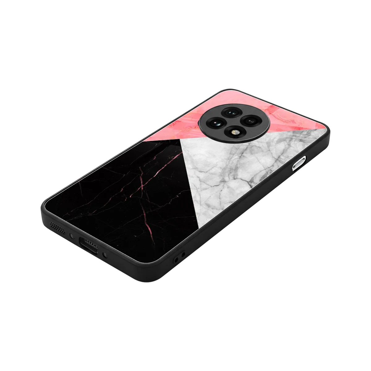 Luxe Trio stylish phone case for oneplus 13r | glossy glass and slim fit