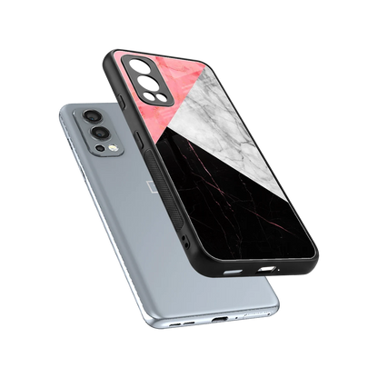Luxe Trio sleek oneplus nord 2 cover with tempered glass back and TPU edges