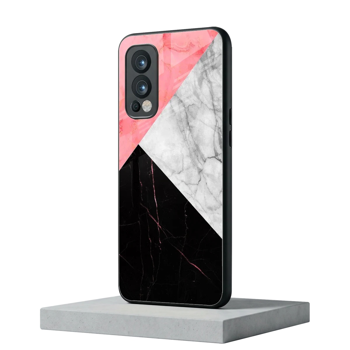 Luxe Trio oneplus nord 2 mobile cover | shockproof glass phone case