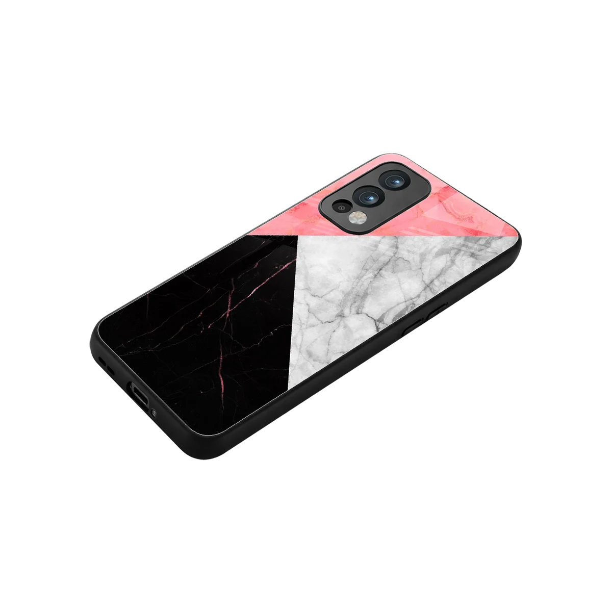 Luxe Trio stylish phone case for oneplus nord 2 | glossy glass and slim fit