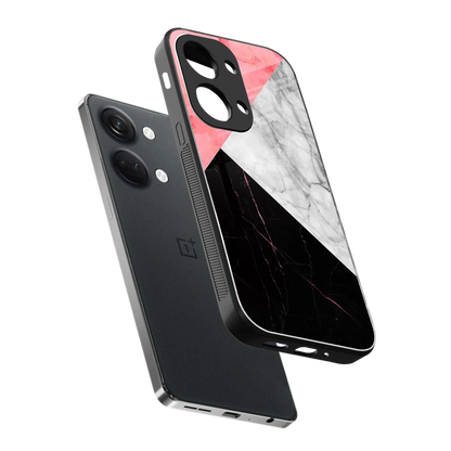 Luxe Trio sleek oneplus nord 3 cover with tempered glass back and TPU edges