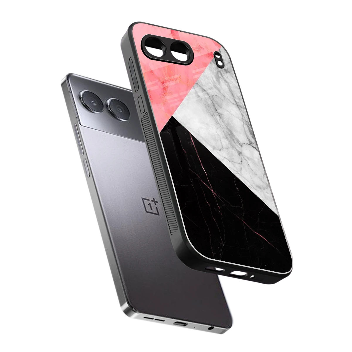 Luxe Trio sleek oneplus nord 4 cover with tempered glass back and TPU edges