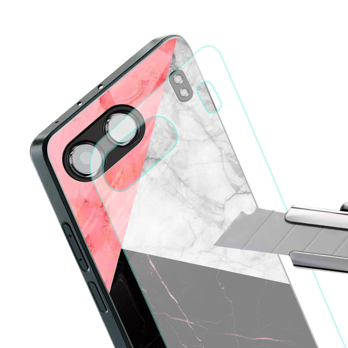Luxe Trio stylish phone case for oneplus nord 4 | glossy glass and slim fit
