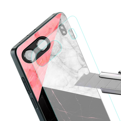 Luxe Trio stylish phone case for oneplus nord 4 | glossy glass and slim fit
