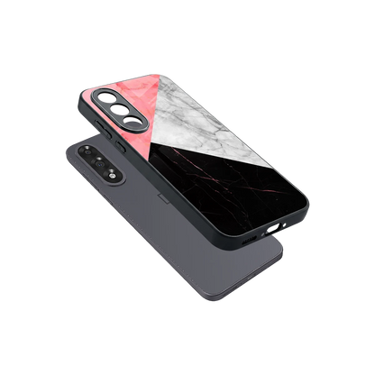 Luxe Trio sleek oneplus nord 5 cover with tempered glass back and TPU edges