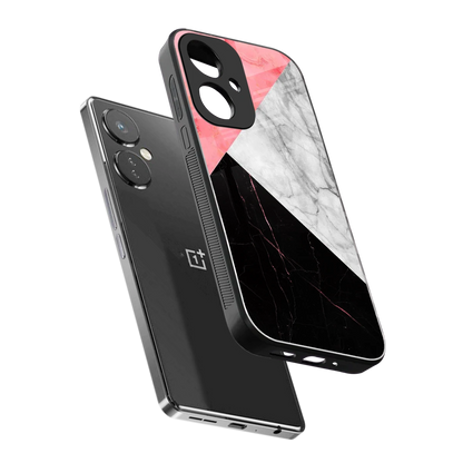 Luxe Trio sleek oneplus nord ce 3 cover with tempered glass back and TPU edges