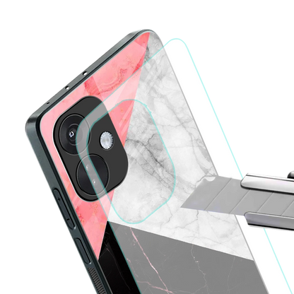 Luxe Trio stylish phone case for oneplus nord ce 3 | glossy glass and slim fit