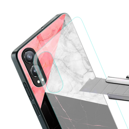 Luxe Trio stylish phone case for oneplus nord ce 4 lite | glossy glass and slim fit