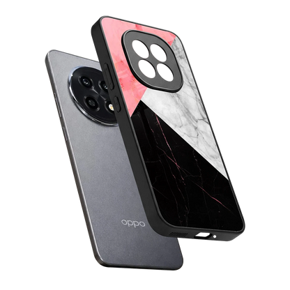 Luxe Trio sleek oppo f29 pro 5g cover with tempered glass back and TPU edges
