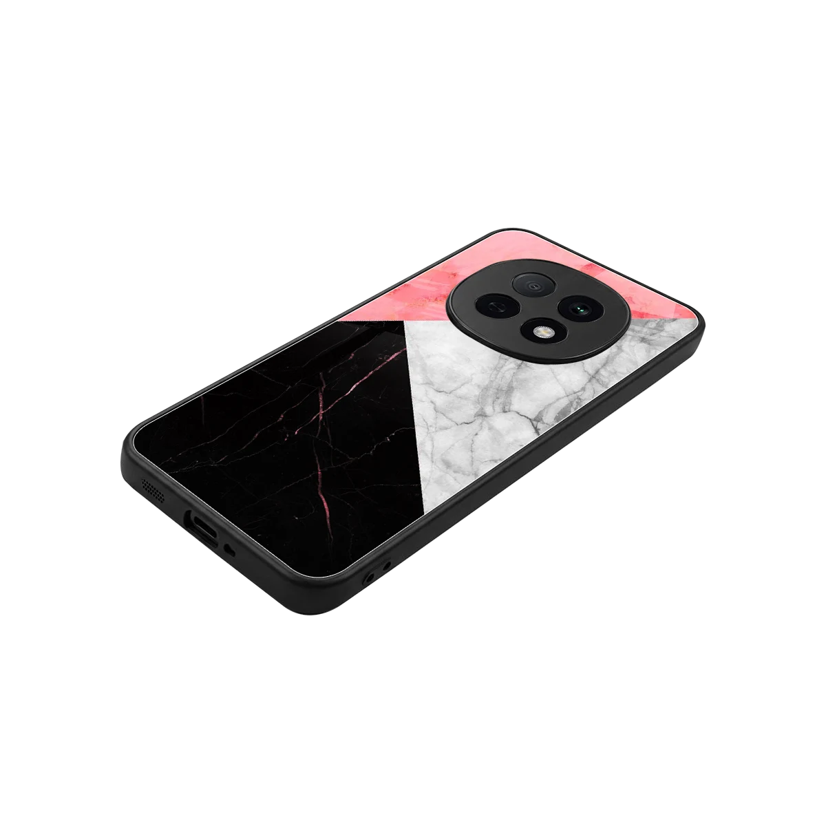 Luxe Trio stylish phone case for oppo f29 pro 5g | glossy glass and slim fit