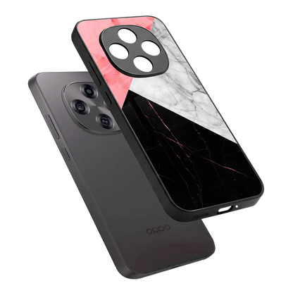 Luxe Trio sleek oppo f31 pro 5g cover with tempered glass back and TPU edges