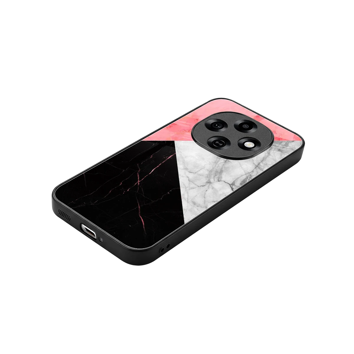 Luxe Trio stylish phone case for oppo f31 pro 5g | glossy glass and slim fit