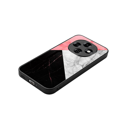 Luxe Trio stylish phone case for oppo f31 pro 5g | glossy glass and slim fit