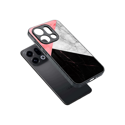 Luxe Trio sleek oppo find x9 cover with tempered glass back and TPU edges