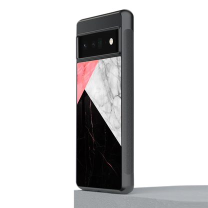 Luxe Trio stylish phone case for google pixel 6 pro | glossy glass and slim fit