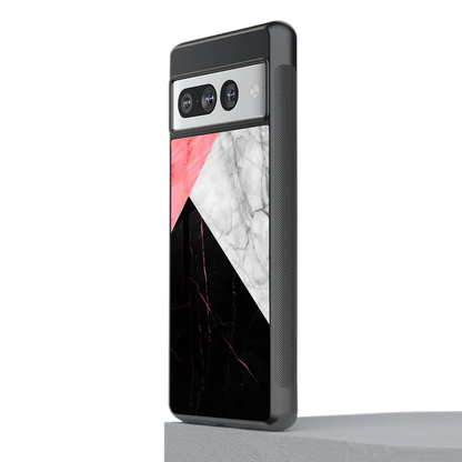 Luxe Trio stylish phone case for google pixel 7 pro | glossy glass and slim fit