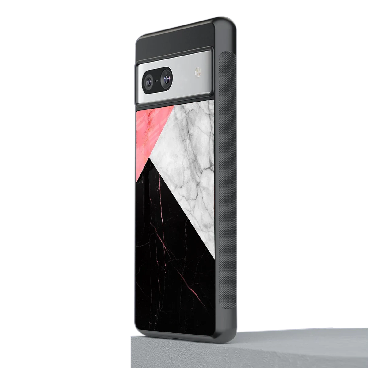 Luxe Trio stylish phone case for google pixel 7a | glossy glass and slim fit