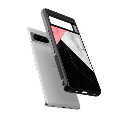 Luxe Trio sleek google pixel 8 pro cover with tempered glass back and TPU edges