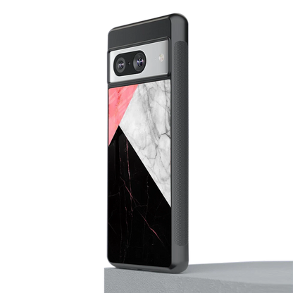 Luxe Trio stylish phone case for google pixel 8 | glossy glass and slim fit