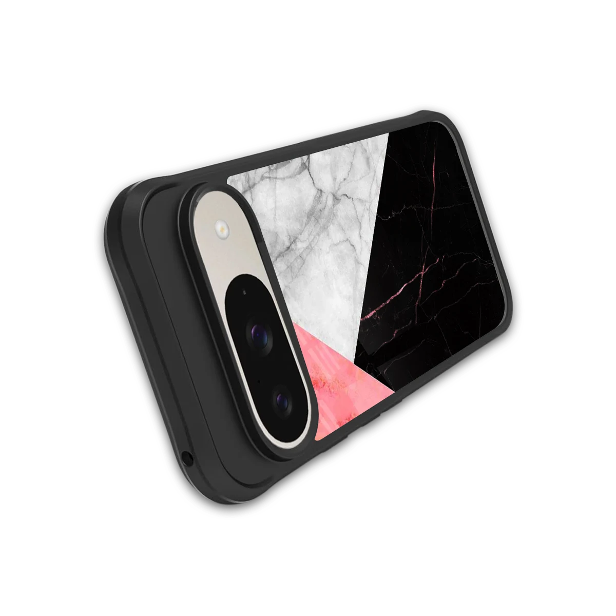 Luxe Trio stylish phone case for google pixel 9 | glossy glass and slim fit