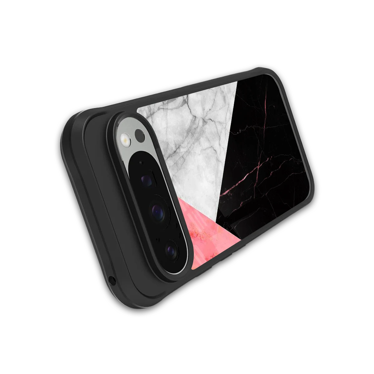 Luxe Trio stylish phone case for google pixel 9 pro xl | glossy glass and slim fit